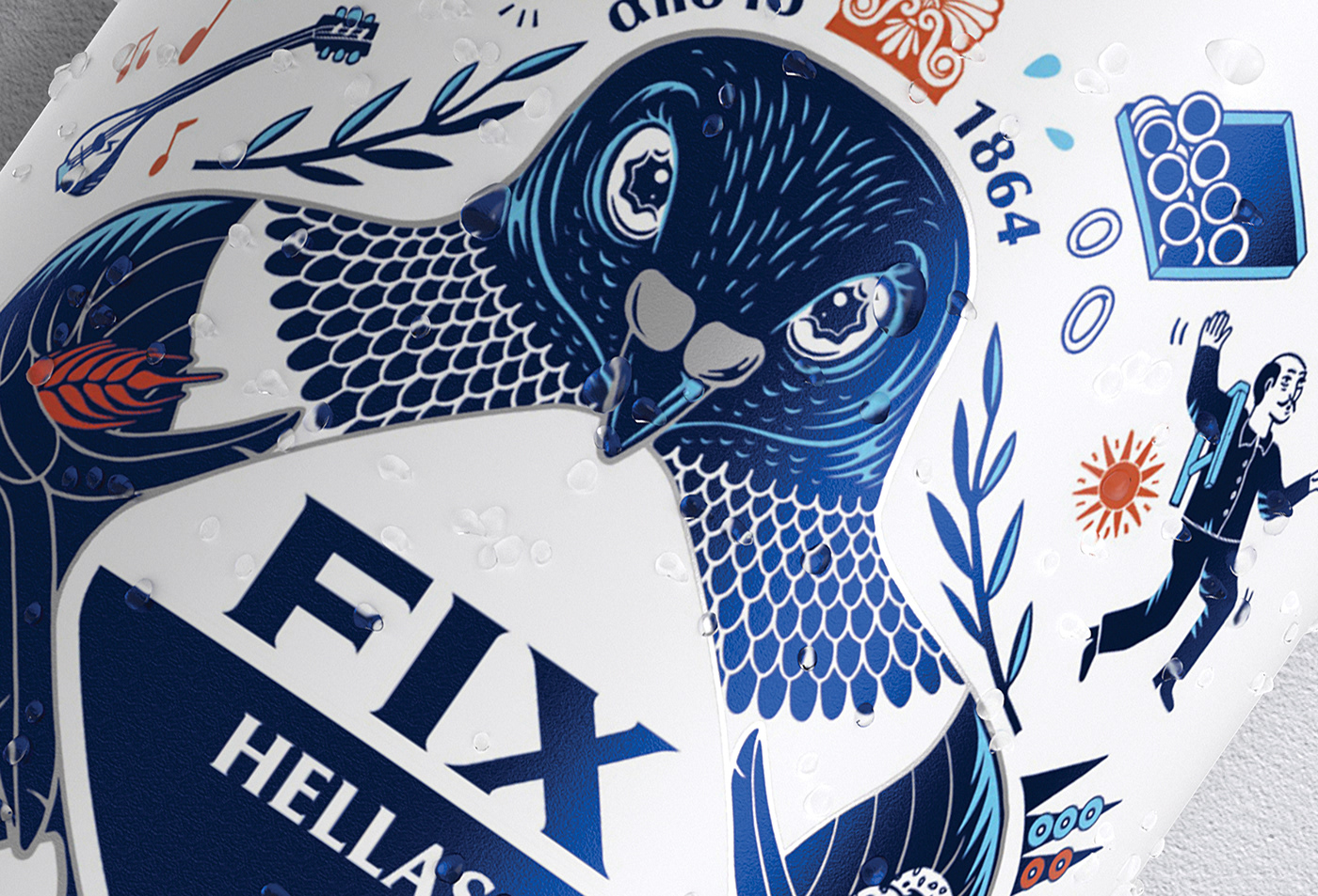 國際包裝設(shè)計(jì)分享：希臘啤酒包裝設(shè)計(jì) FIX HELLAS，充滿地域特色