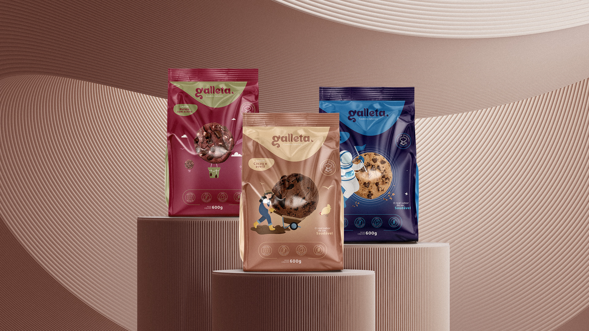 包裝設計分享|Galleta Cookies Naturais 餅干包裝設計