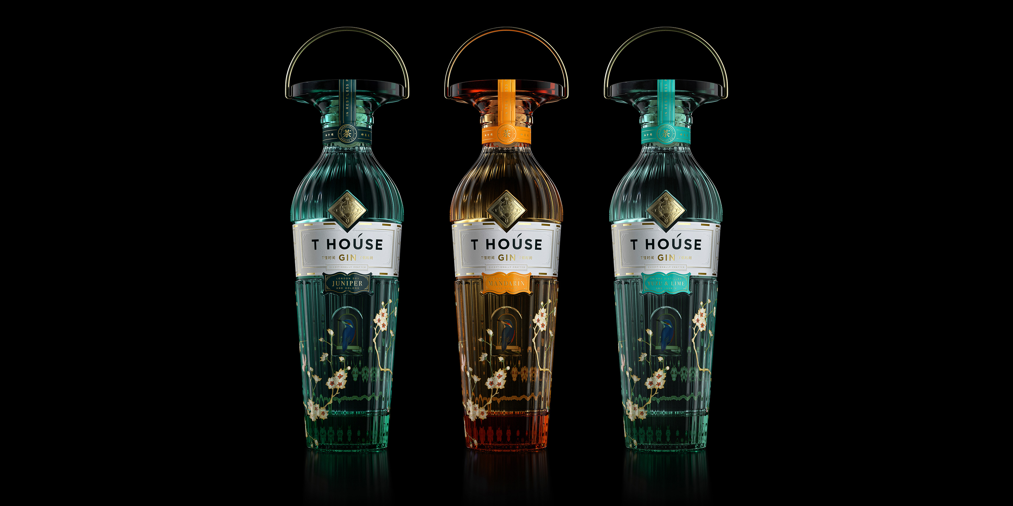 T House Gin，由Intertype Studio設(shè)計(jì)的超級(jí)優(yōu)質(zhì)烈酒
