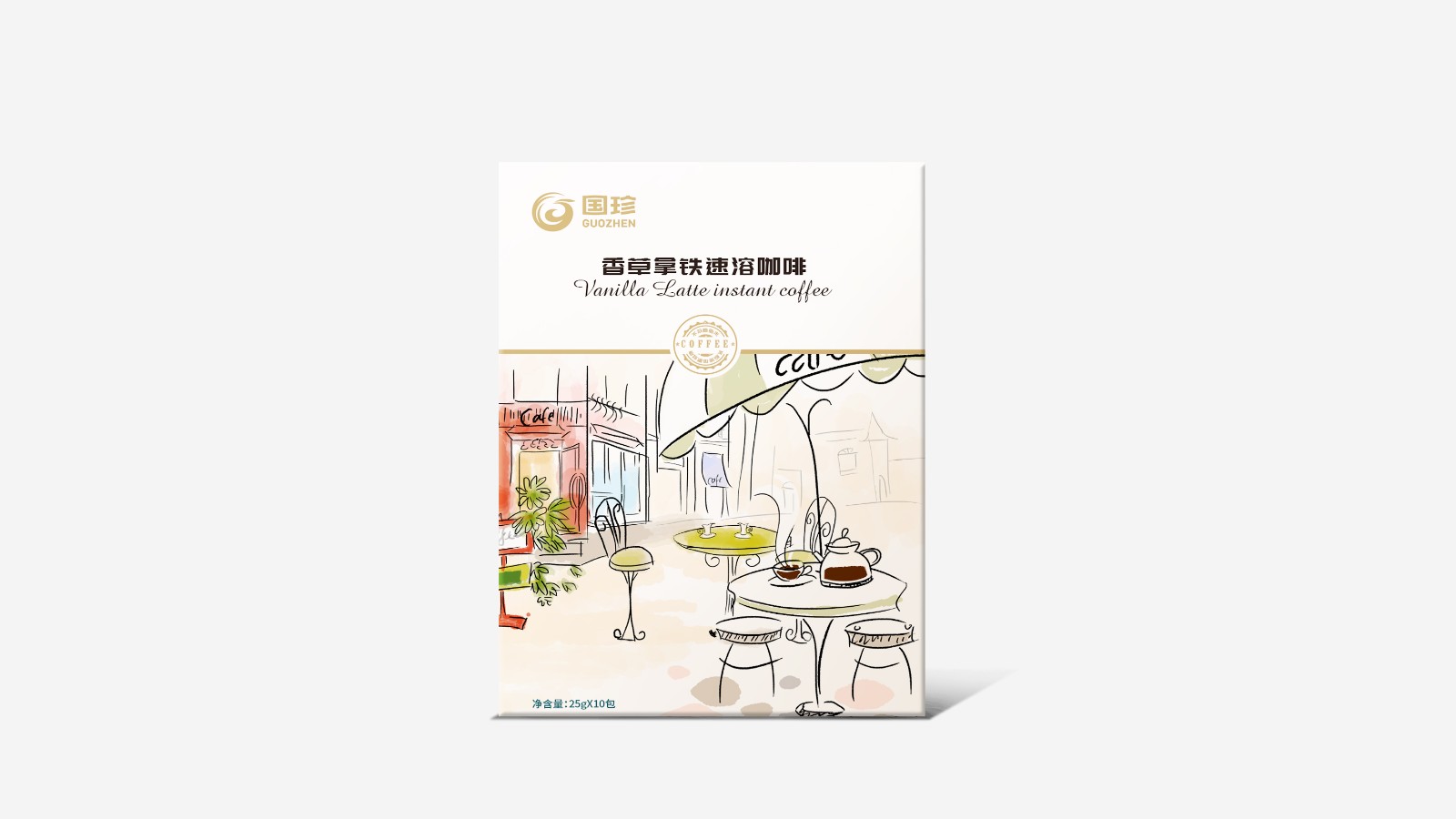 北京西林設(shè)計(jì)香草拿鐵咖啡包裝設(shè)計(jì)