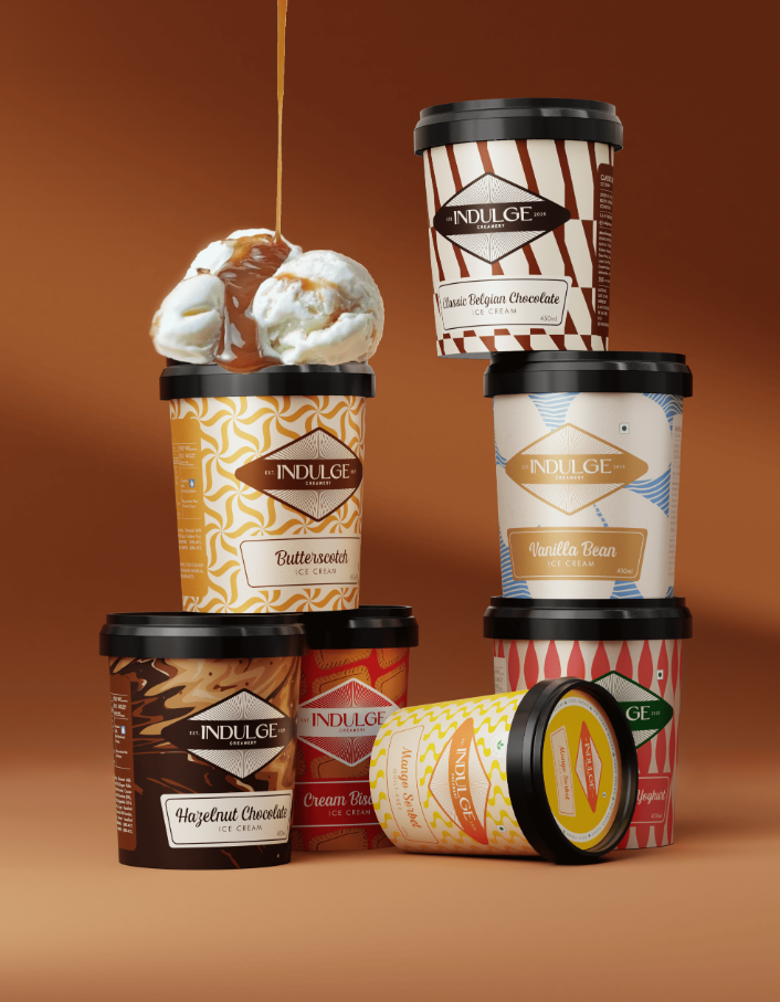 Indulge Creamery冰淇淋包裝設(shè)計(jì)